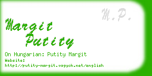 margit putity business card